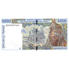 P313Cl Burkina Faso - 5000 Francs Year 2002
